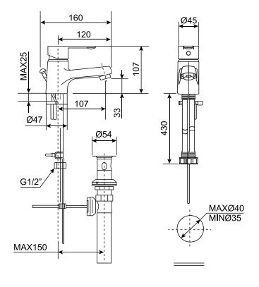 Vòi Lavabo nóng lạnh American Standard Seva WF-6501