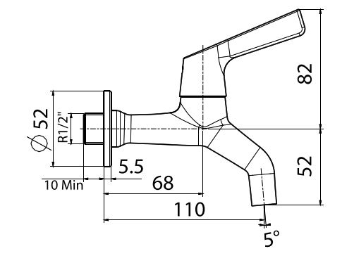 Vòi lạnh American Standard Winston WF-T602