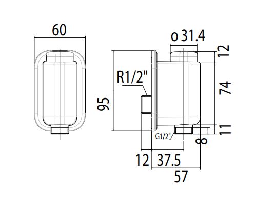 Vòi Sen Lạnh American Standard EasyFLO WF-T825B