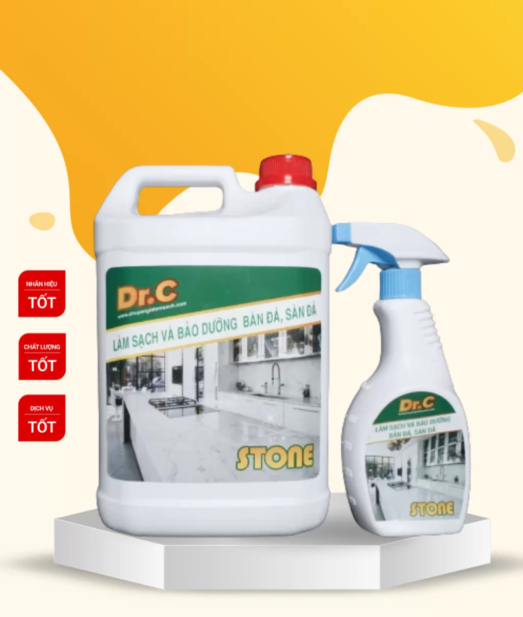 Dr.C Stone 0.5 LÍT - LÀM SẠCH VÀ BẢO DƯỠNG BÀN ĐÁ, SÀN ĐÁ