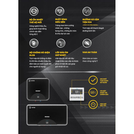 Bình nóng lạnh Rossi RSS15SL