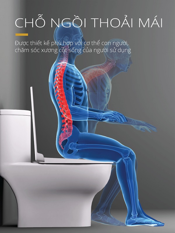 Bàn Cầu Một Khối Nắp Êm - CD1375