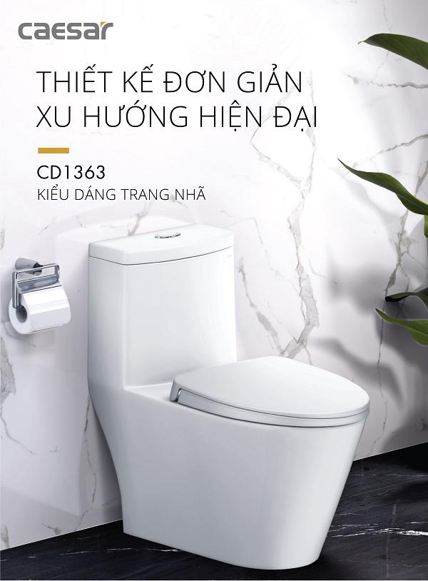 Bàn cầu một khối CD1363