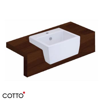Chậu bán âm bàn COTTO C02217