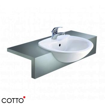 Chậu rửa bán âm bàn COTTO C0240