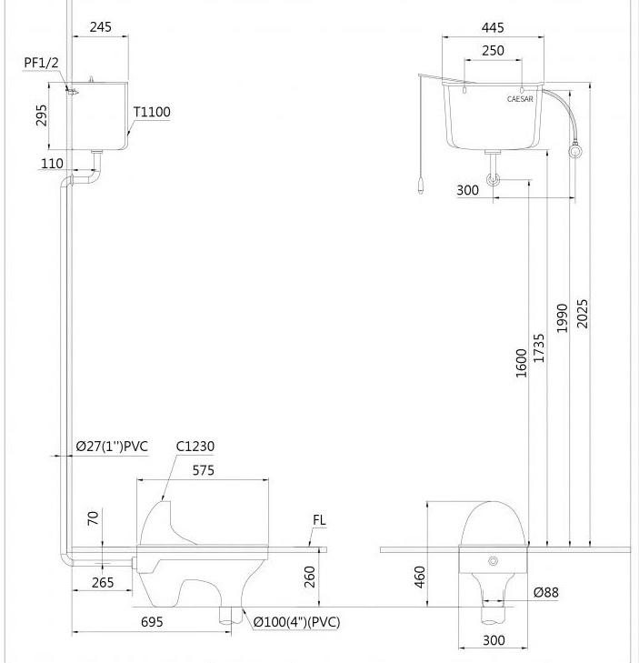 Bàn Cầu Xổm - CS1230