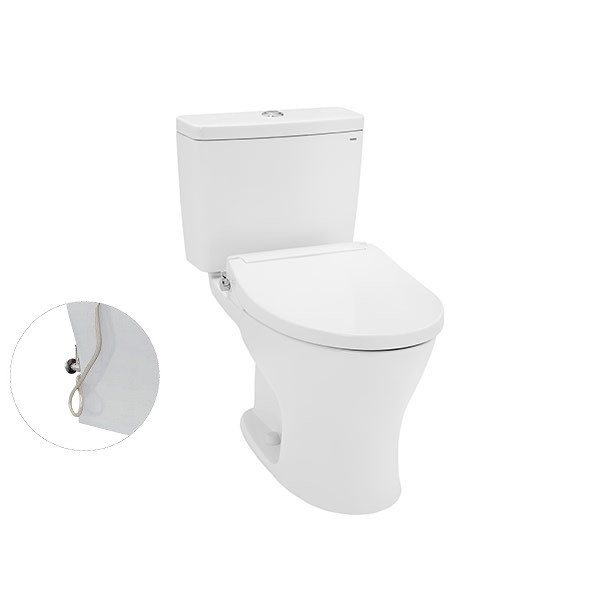 Bồn cầu hai khối TOTO CS735DE2 kèm nắp rửa cơ TCW07S