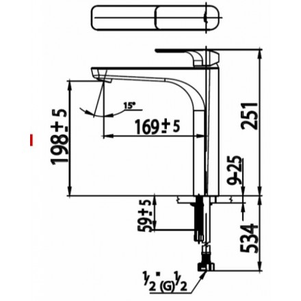 Vòi rửa nóng lạnh Cotto CT1133AY (vòi cao)