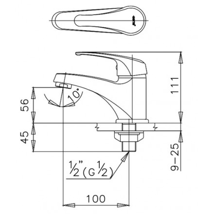 Vòi rửa nước lạnh Cotto CT167D(HM)
