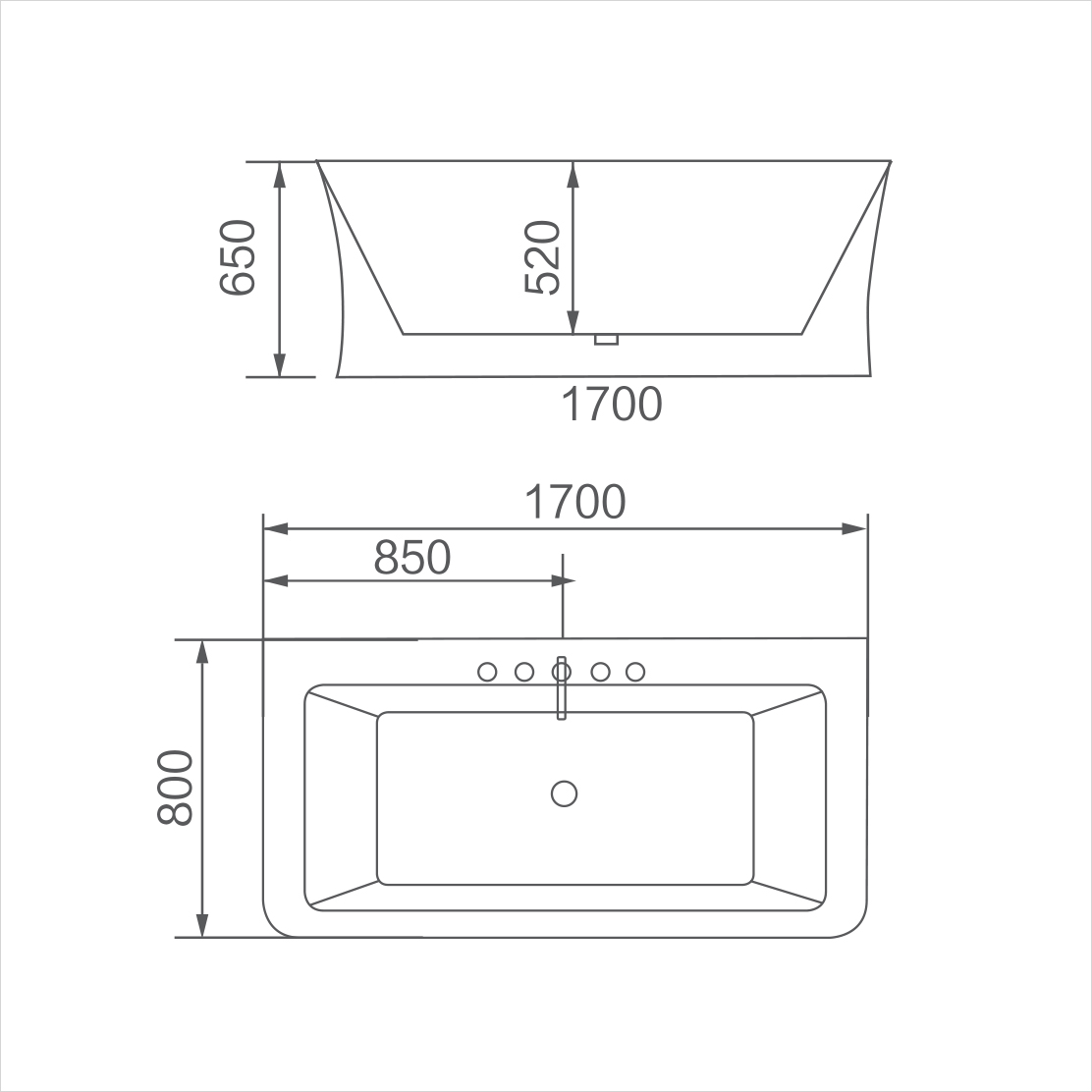 Bồn tắm độc lập (D-1010)
