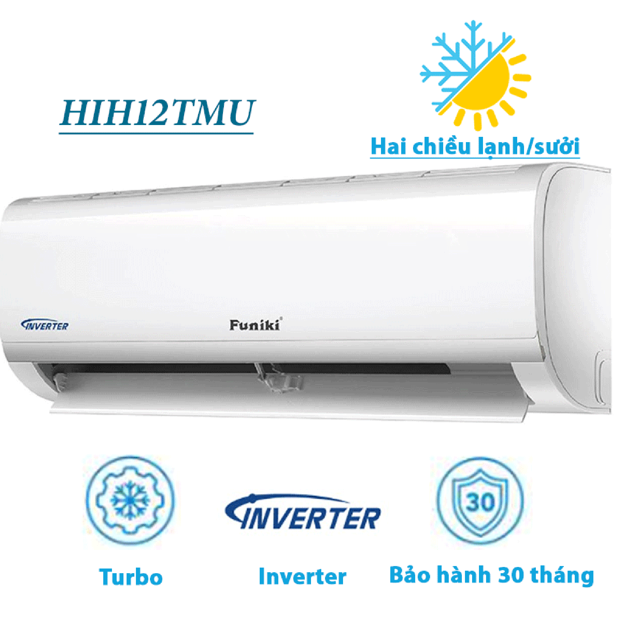 Điều Hòa Funiki 12000BTU 2 Chiều Inverter HIH12TMU