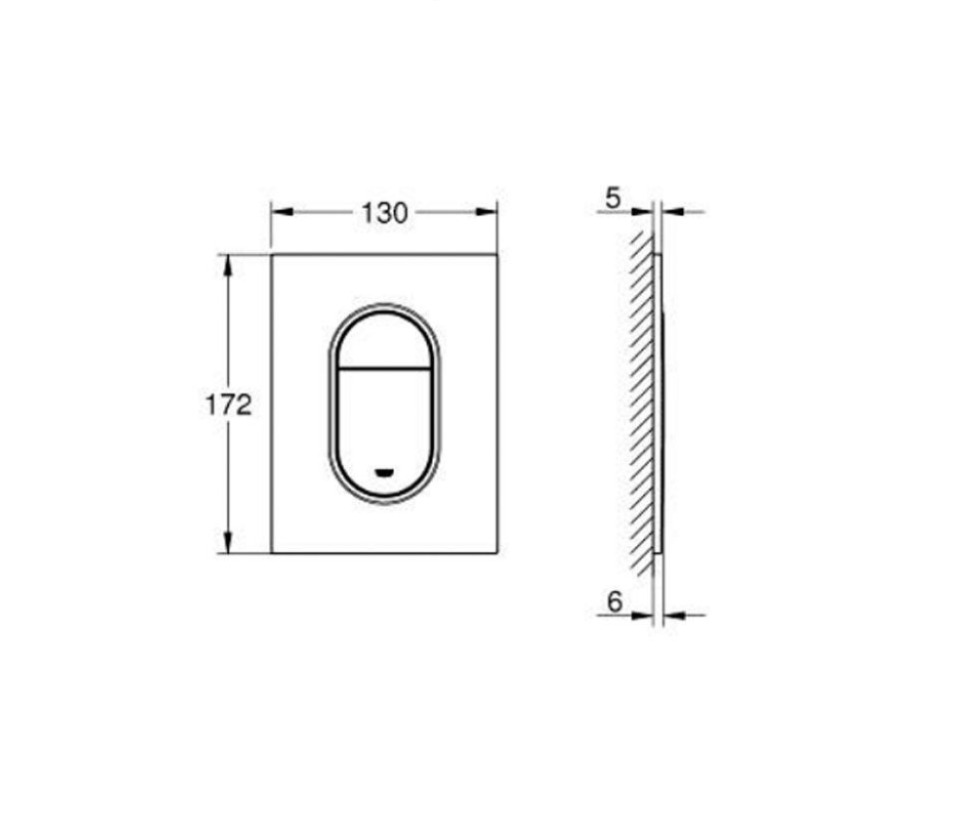Mặt nạ xả nhấn GROHE 37624P00