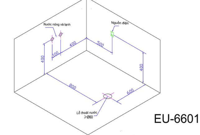 Bồn tắm góc massage Euroking EU-6601
