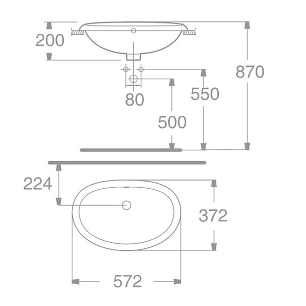 Chậu rửa lavabo American WP-F509 đặt bàn