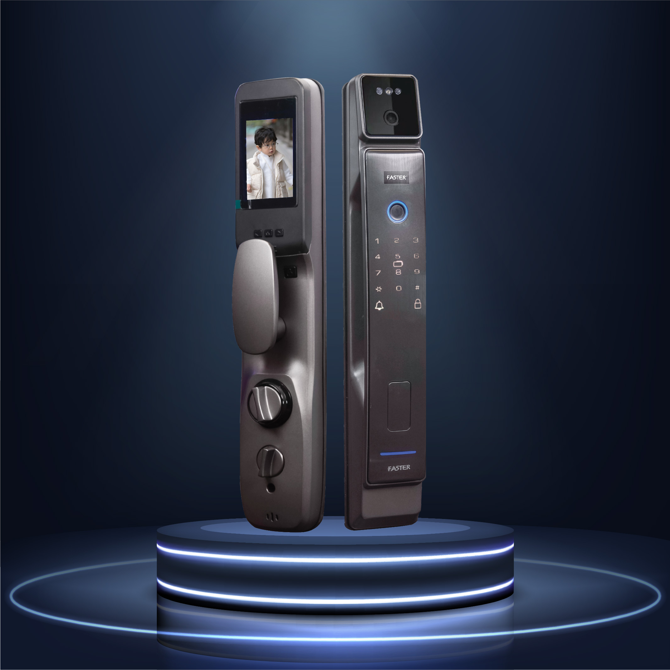 Khóa cửa nhận diện khuôn mặt FS008FD3D-SV Face ID