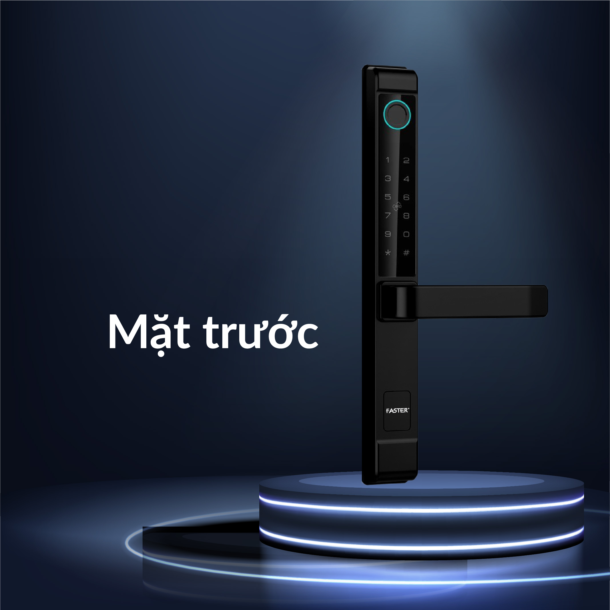 Khóa vân tay cửa nhôm FS6600 BL