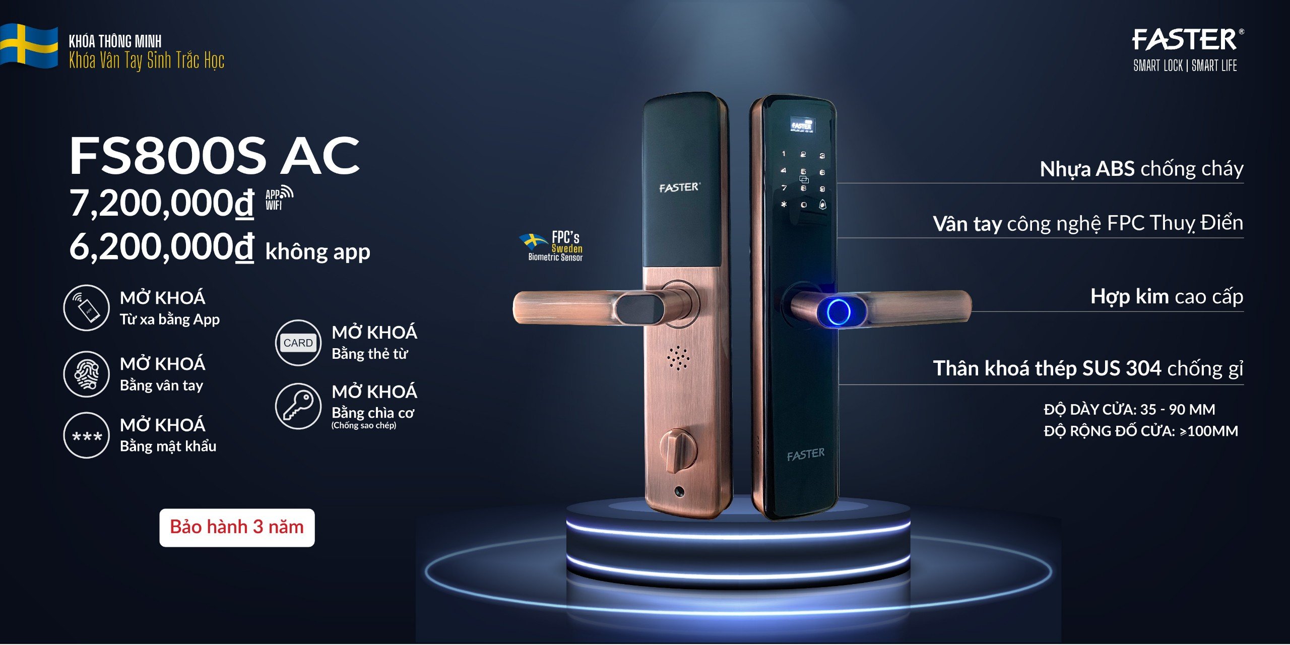 Khóa vân tay FS800S AC