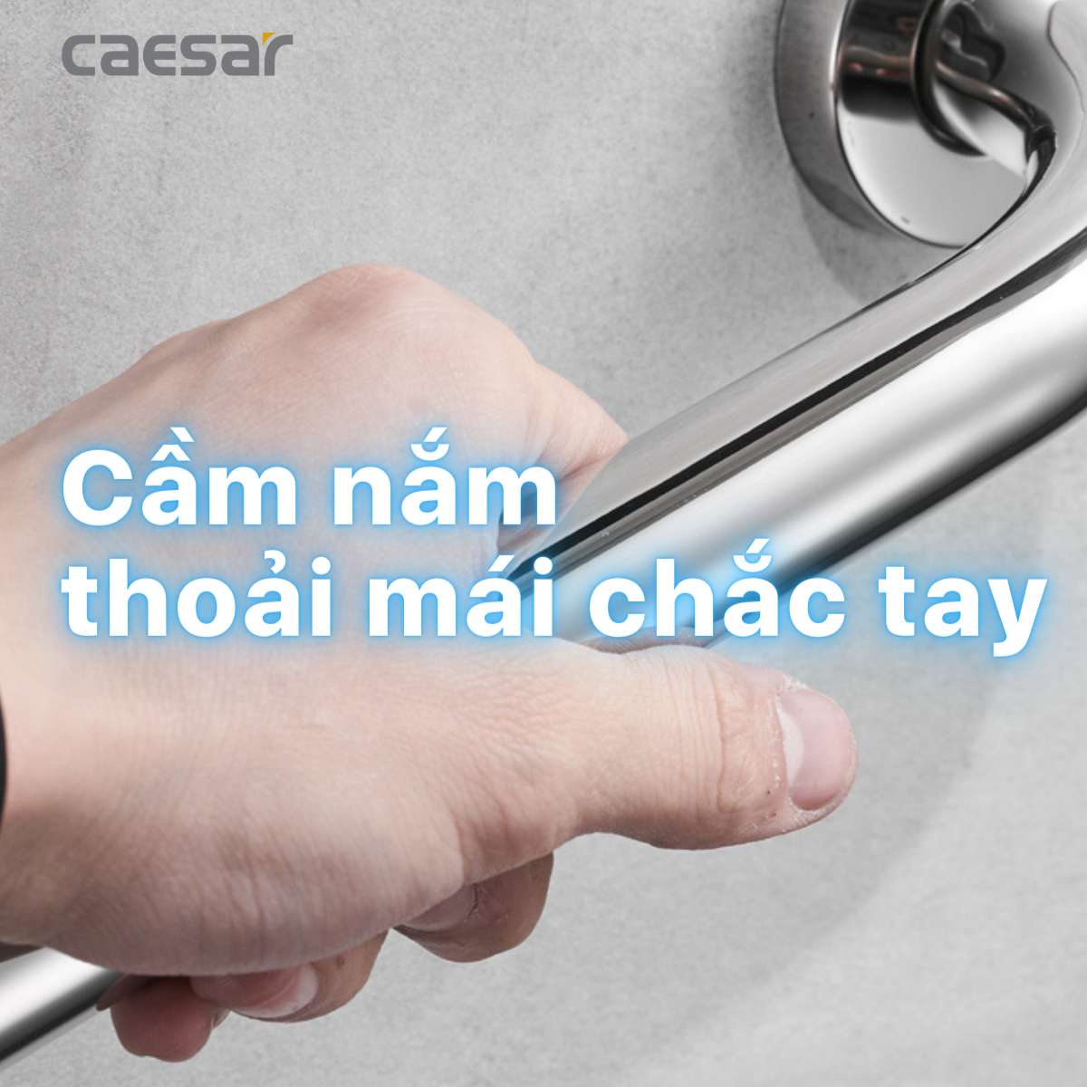 Tay vịn phòng tắm Inox Caesar GB100V dành cho người khuyết tật