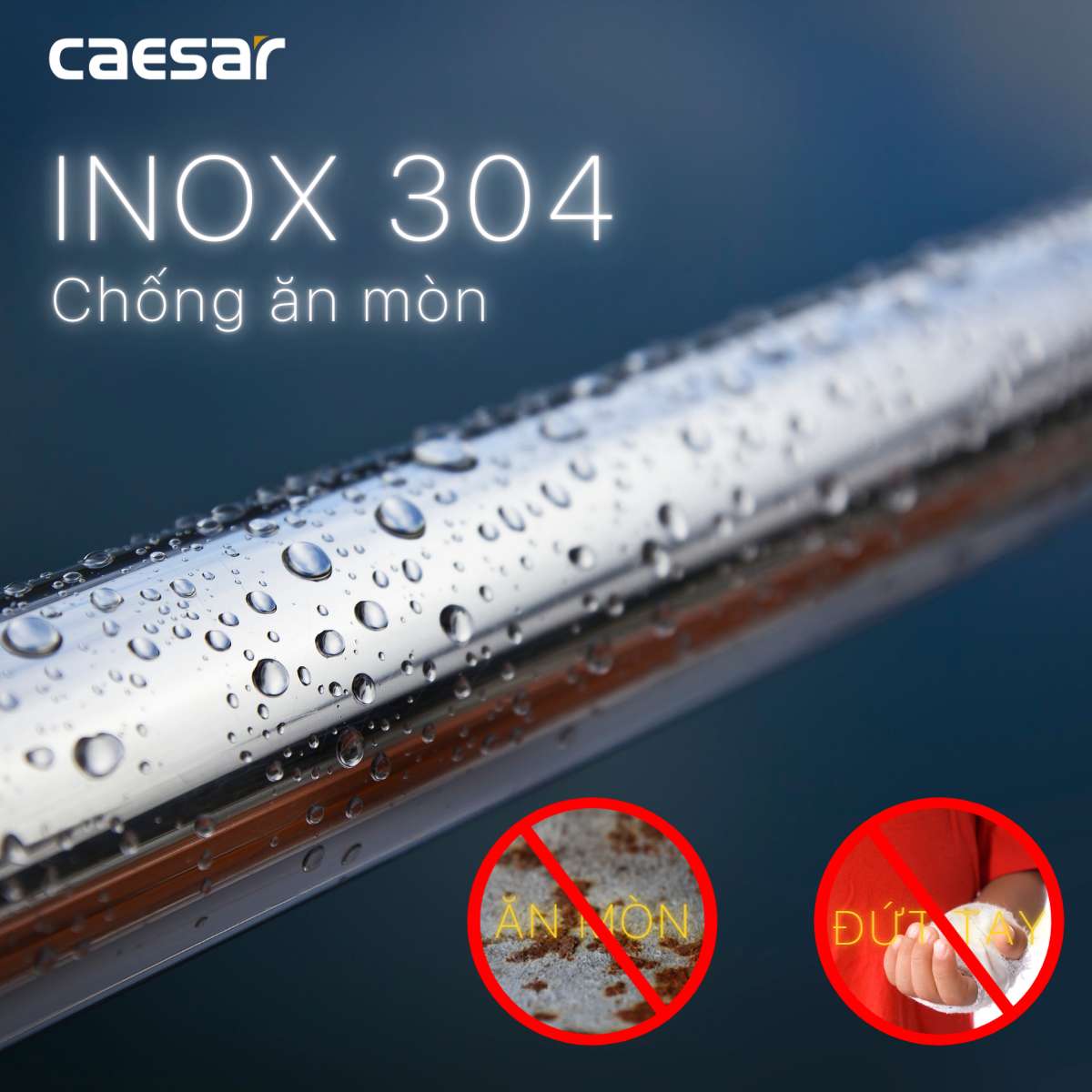 Tay vịn phòng tắm Inox Caesar GB100V dành cho người khuyết tật