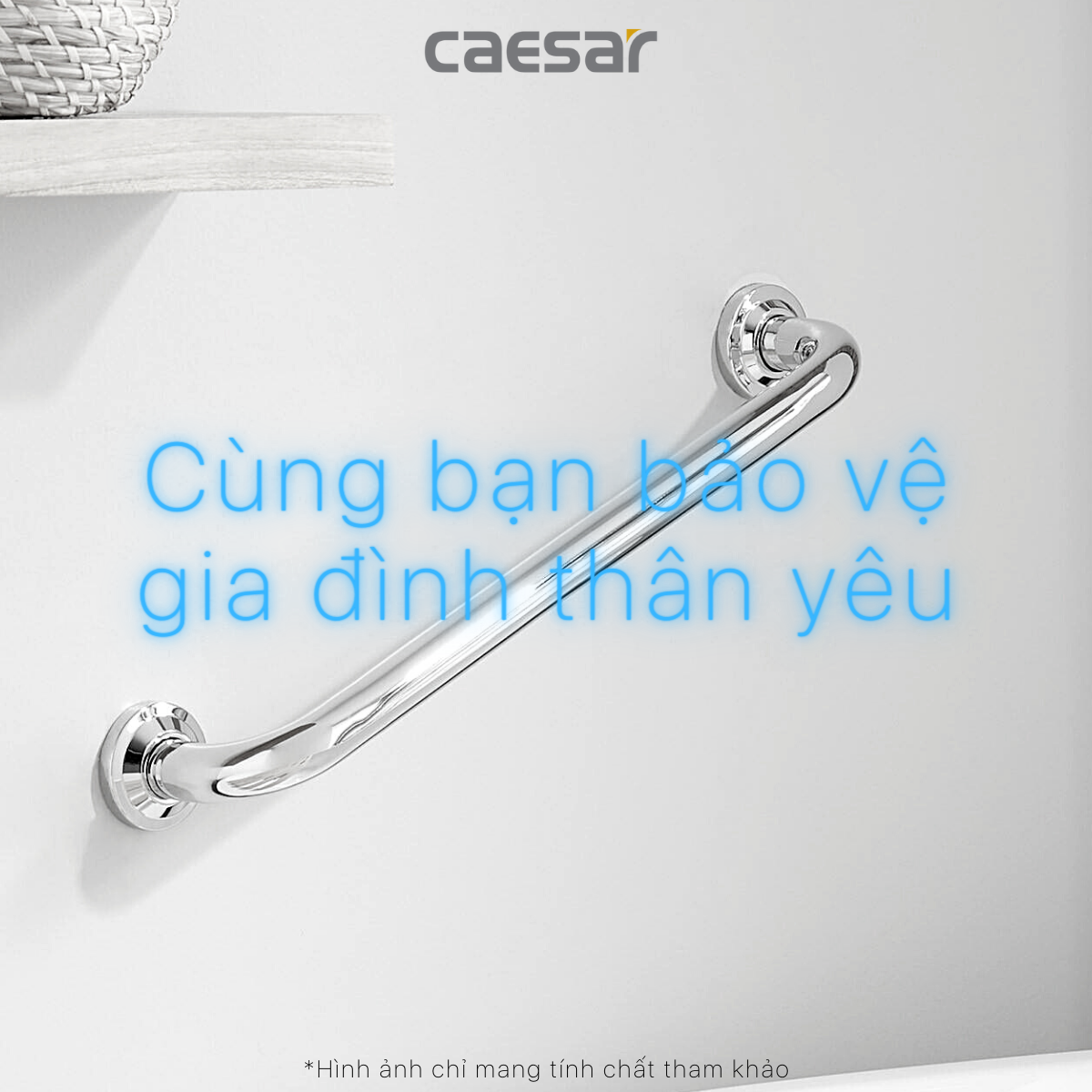 Thanh tay vịn inox Caesar GB131BV