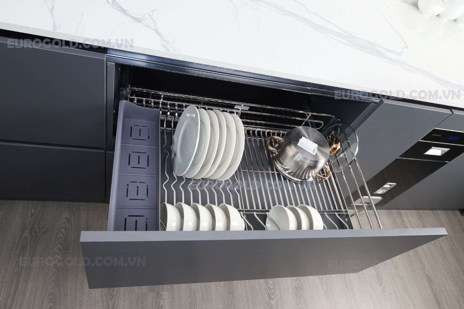 Giá xoong nồi  – Bát đĩa đa năng nan OVAL EUROGOLD EPV6060