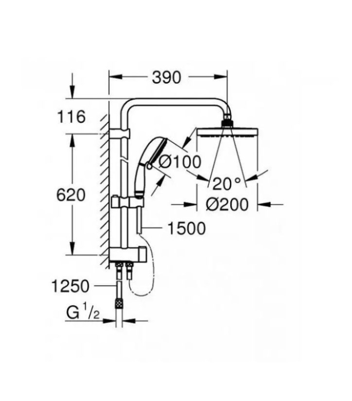 Thân sen GROHE 27399002