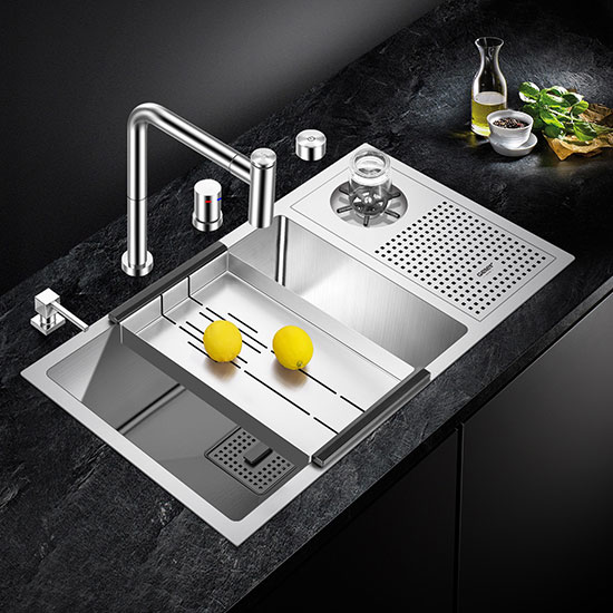 Chậu rửa bát Geler GL- 9045 có máy rửa chén cốc