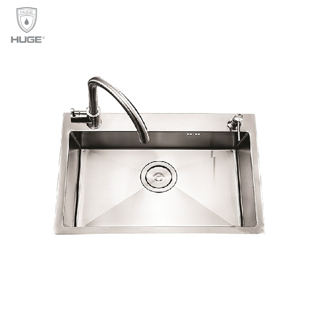 CHẬU RỬA BÁT 1 HỐ KHÔNG BÀN HUGE (H-1100A1)