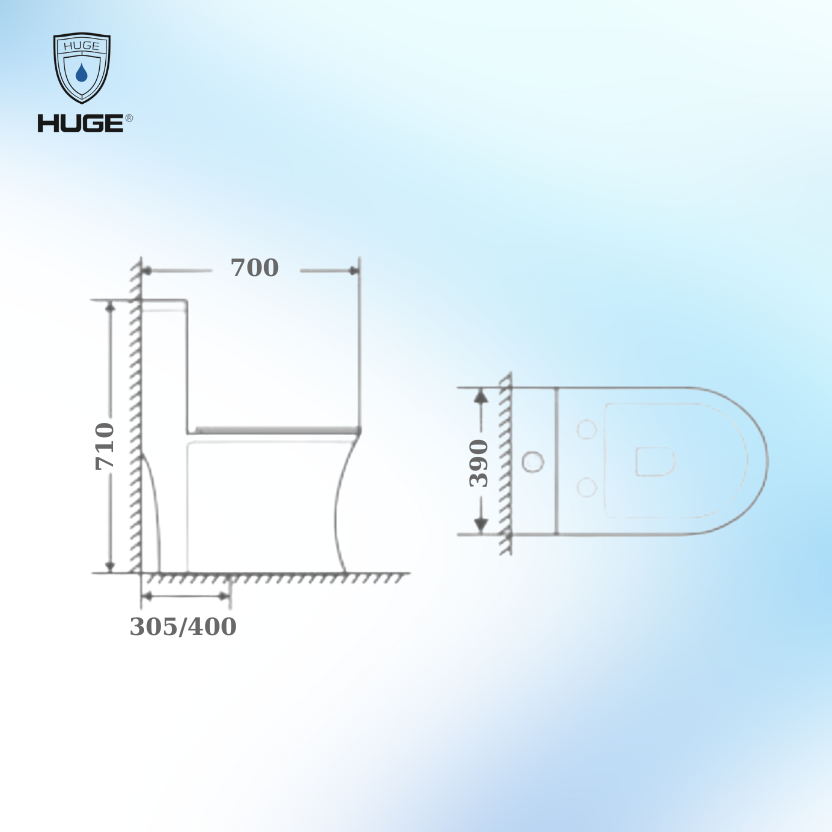 BỒN CẦU MỘT KHỐI H-BC279