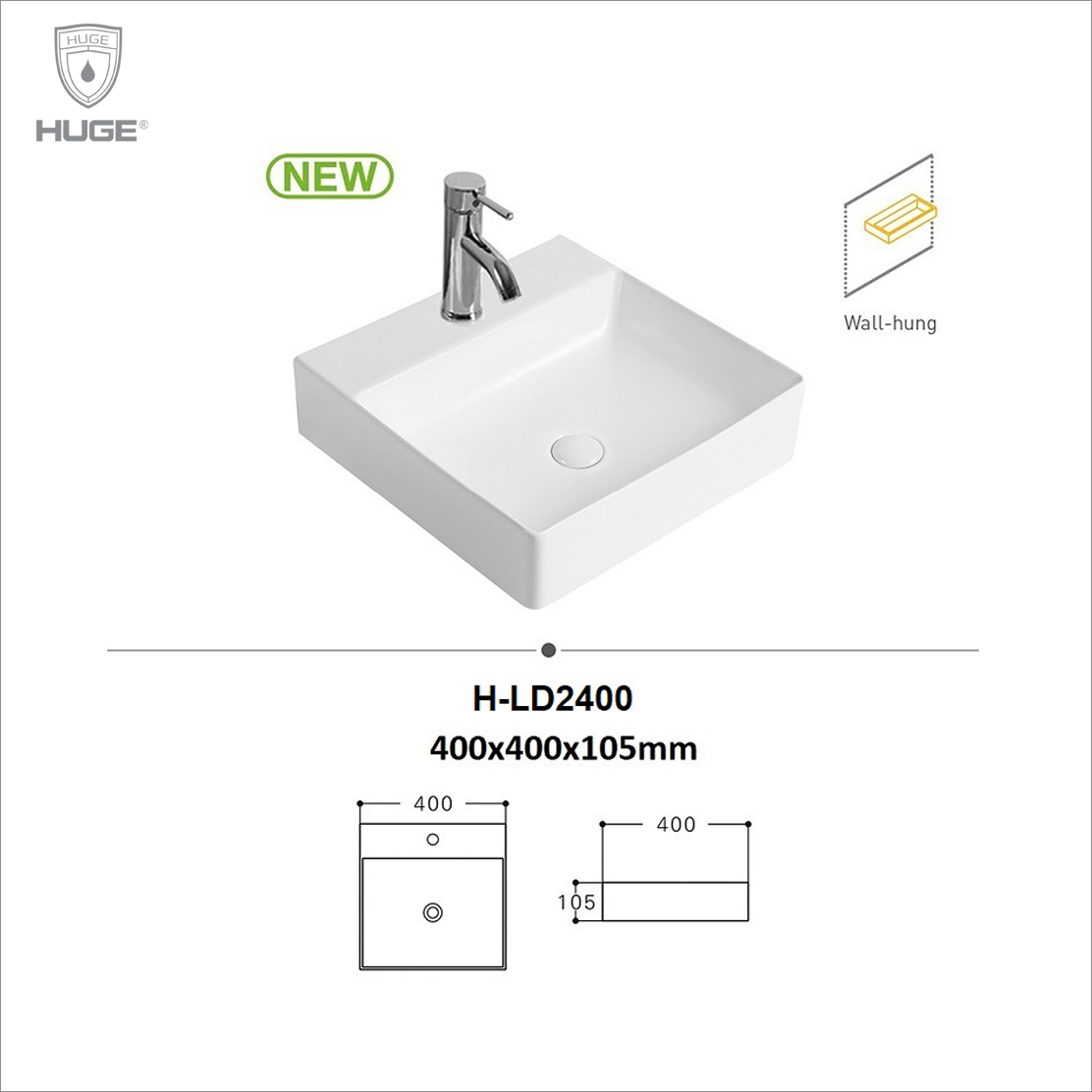 CHẬU LAVABO ĐẶT BÀN HUGE (H-LD2400)
