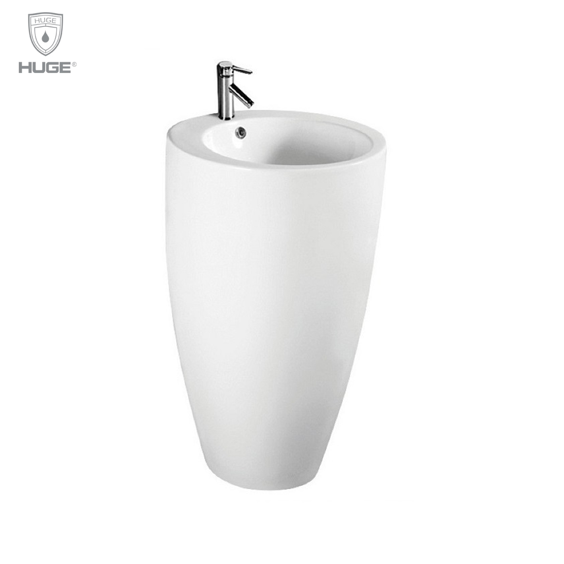 CHẬU LAVABO ĐẶT SÀN HUGE (H-LS001)
