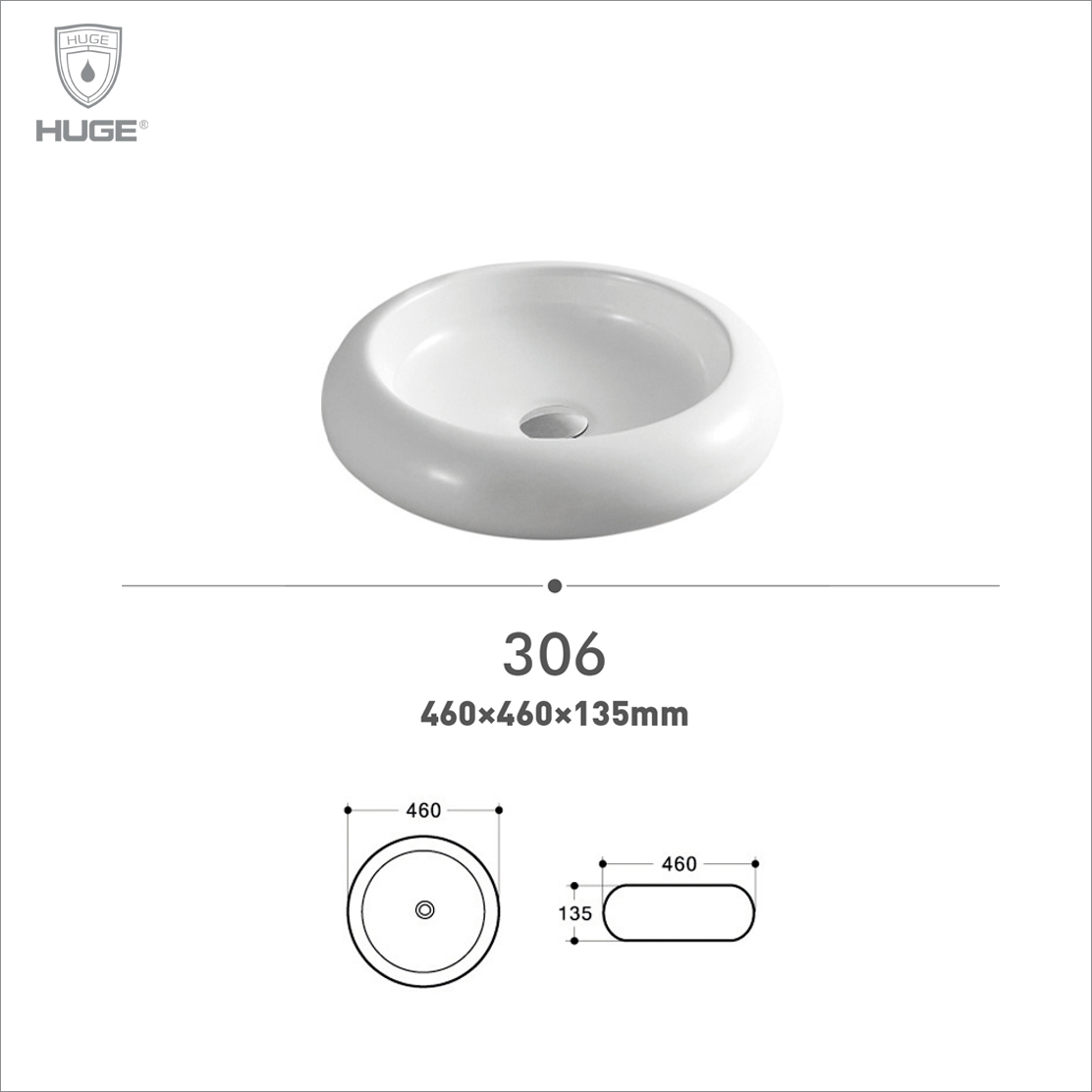 CHẬU LAVABO ĐẶT BÀN HUGE (H-LT1460)