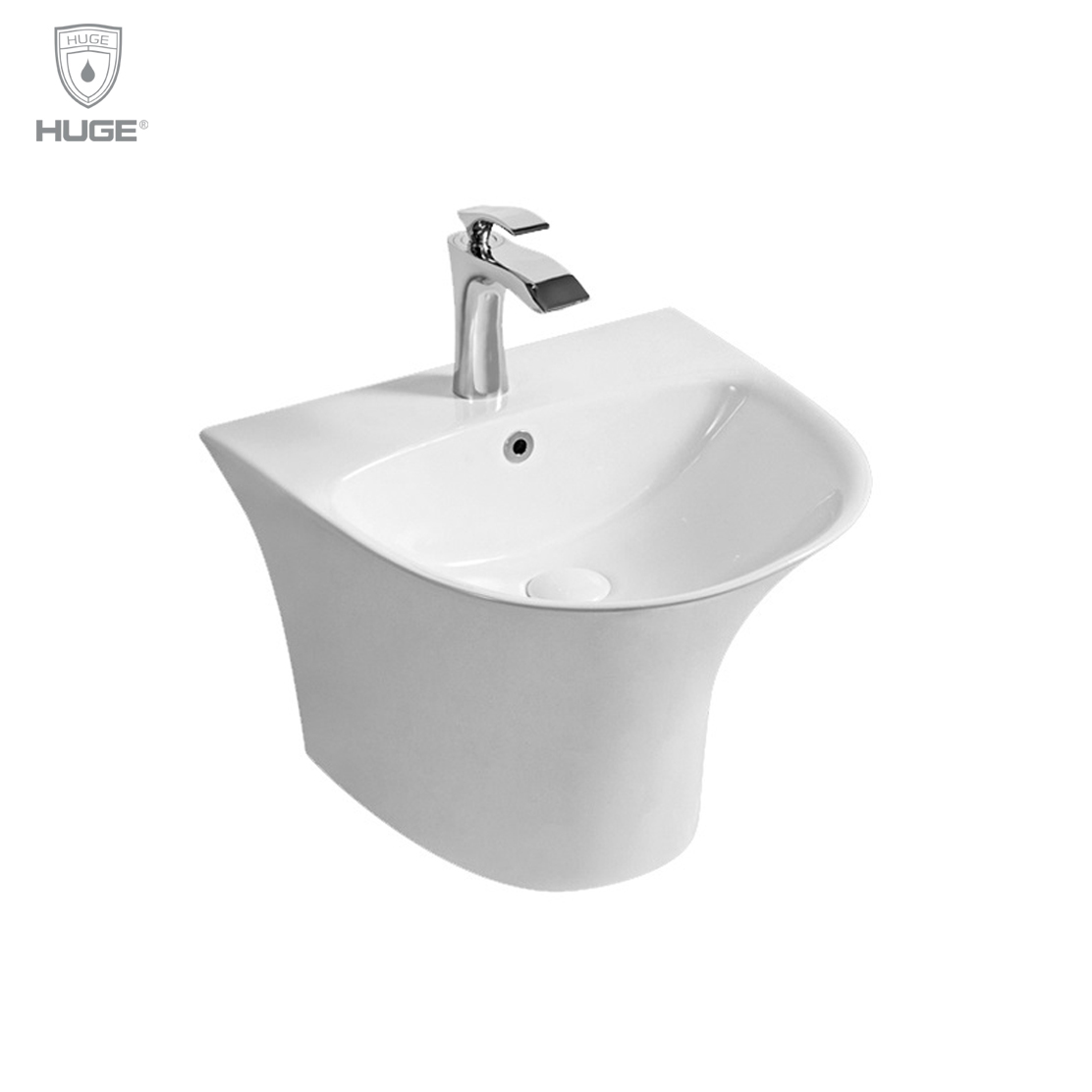 CHẬU LAVABO TREO TƯỜNG HUGE (H-LV161N)