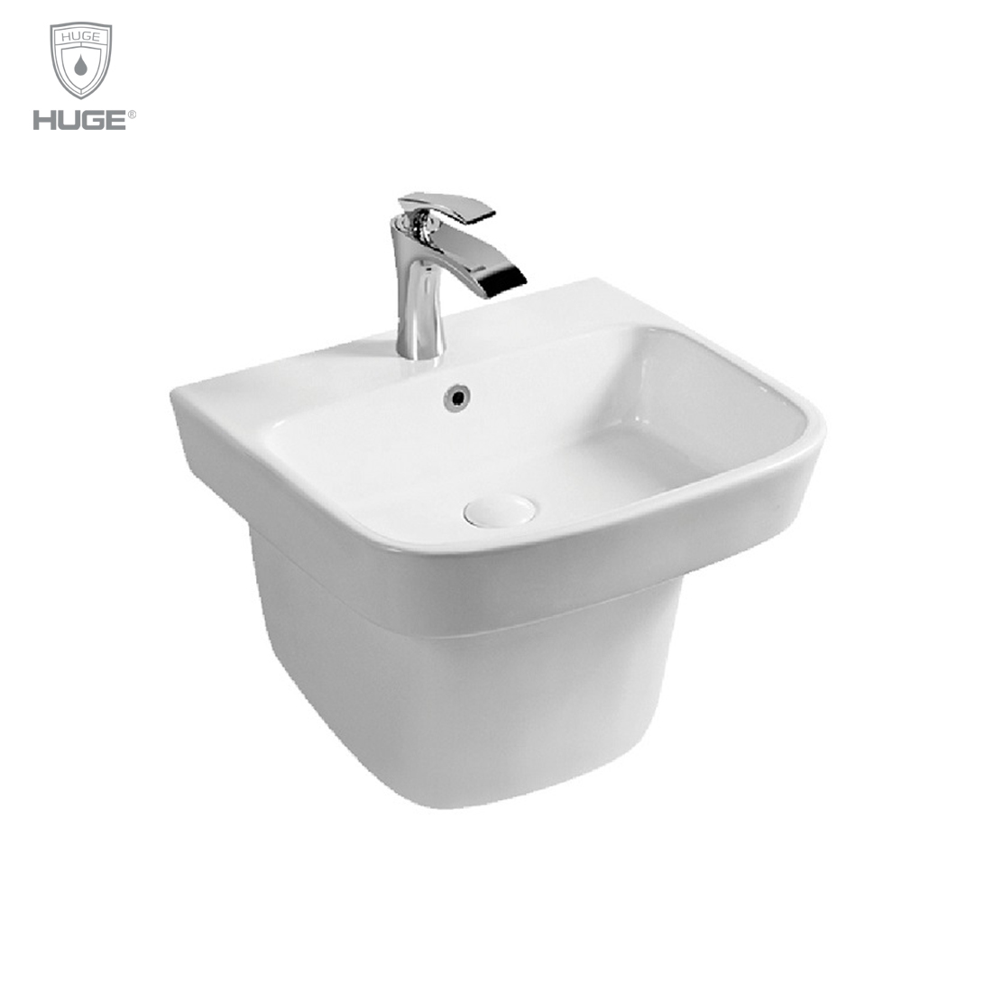 CHẬU LAVABO TREO TƯỜNG HUGE (H-LV163N)