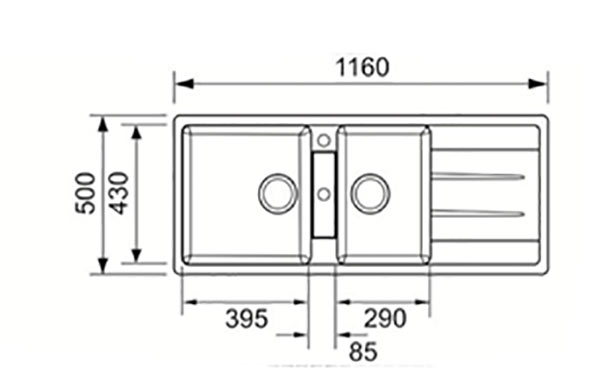 Chậu rửa bát cao cấp Topy HĐ11650Đ