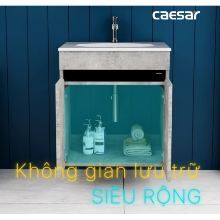 Bộ Tủ Lavabo Caesar LF5024/EH05024ASV Màu Xám
