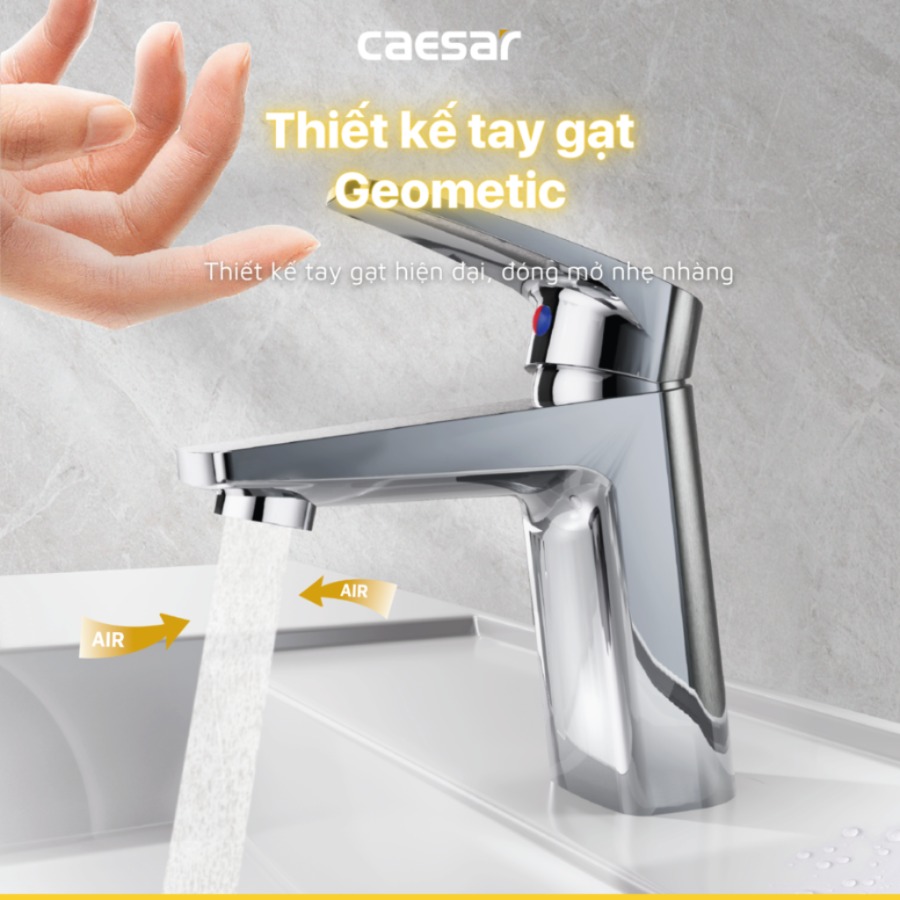 Vòi rửa lavabo Caesar B390CU nóng lạnh
