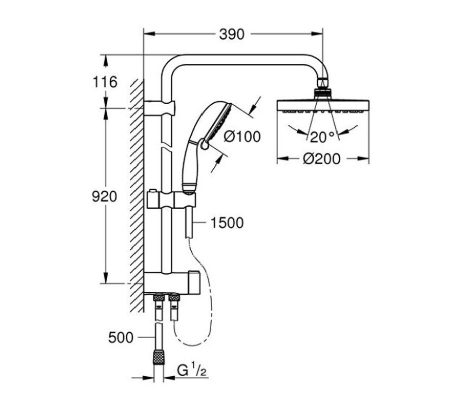 Thân sen GROHE 26454001