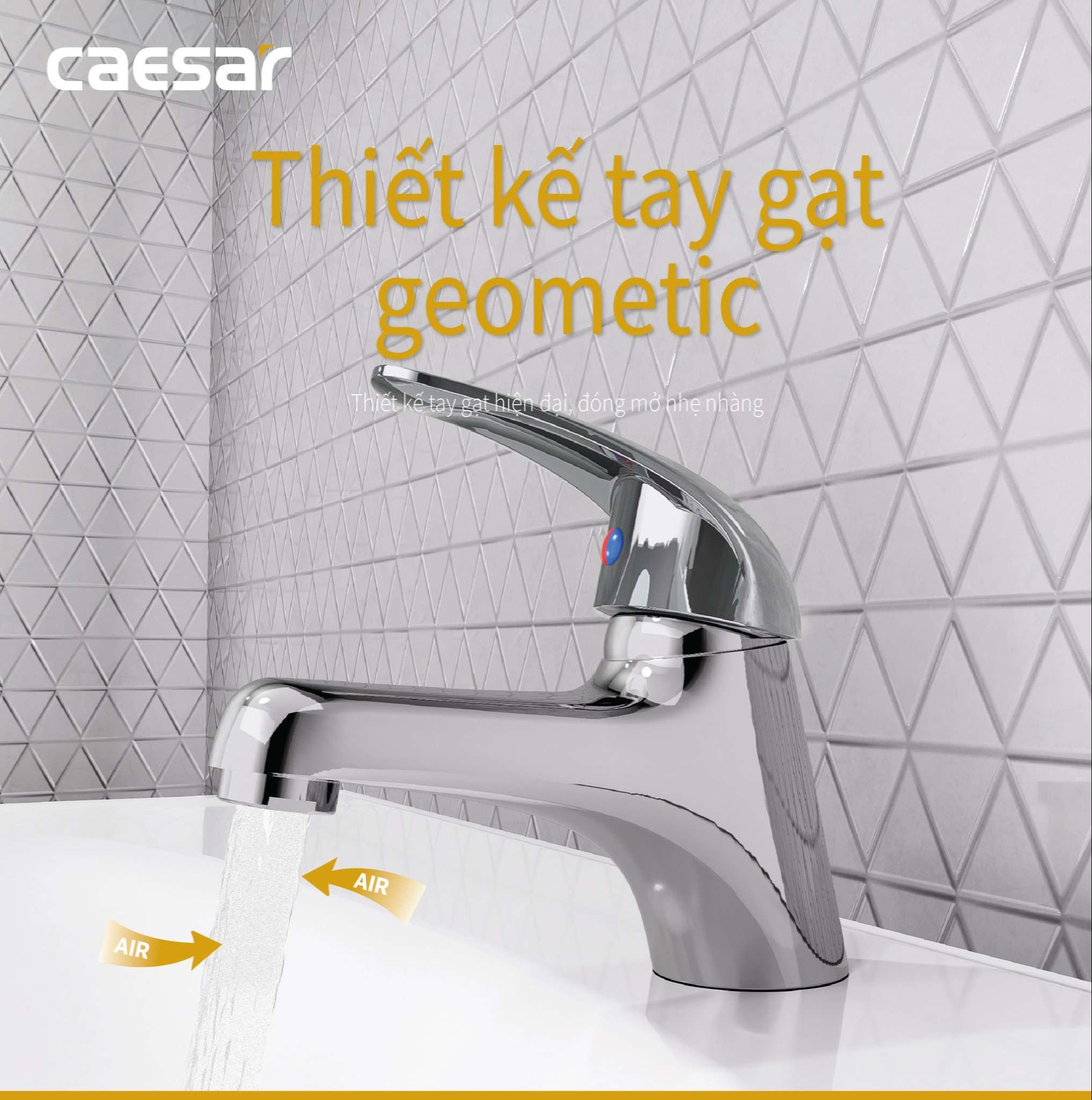 Vòi rửa lavabo nóng lạnh Caesar B260CU