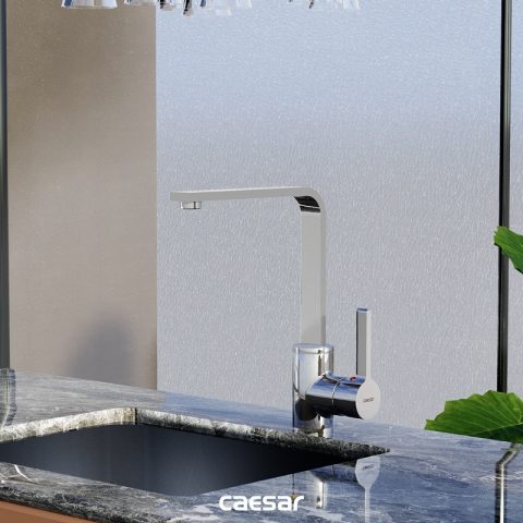 Vòi Bếp CAESAR K665C Nóng Lạnh Gắn Chậu Inox