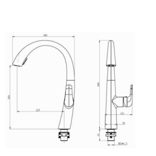 Vòi rửa bát Geler GL-050 nóng lạnh