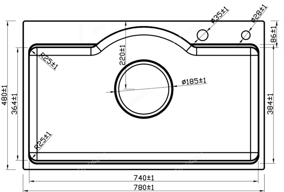 Chậu rửa bát Eurogold EUD27848