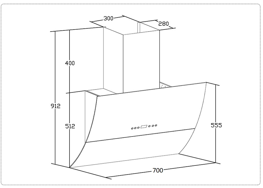 Máy hút mùi Chefs EH-R705E7