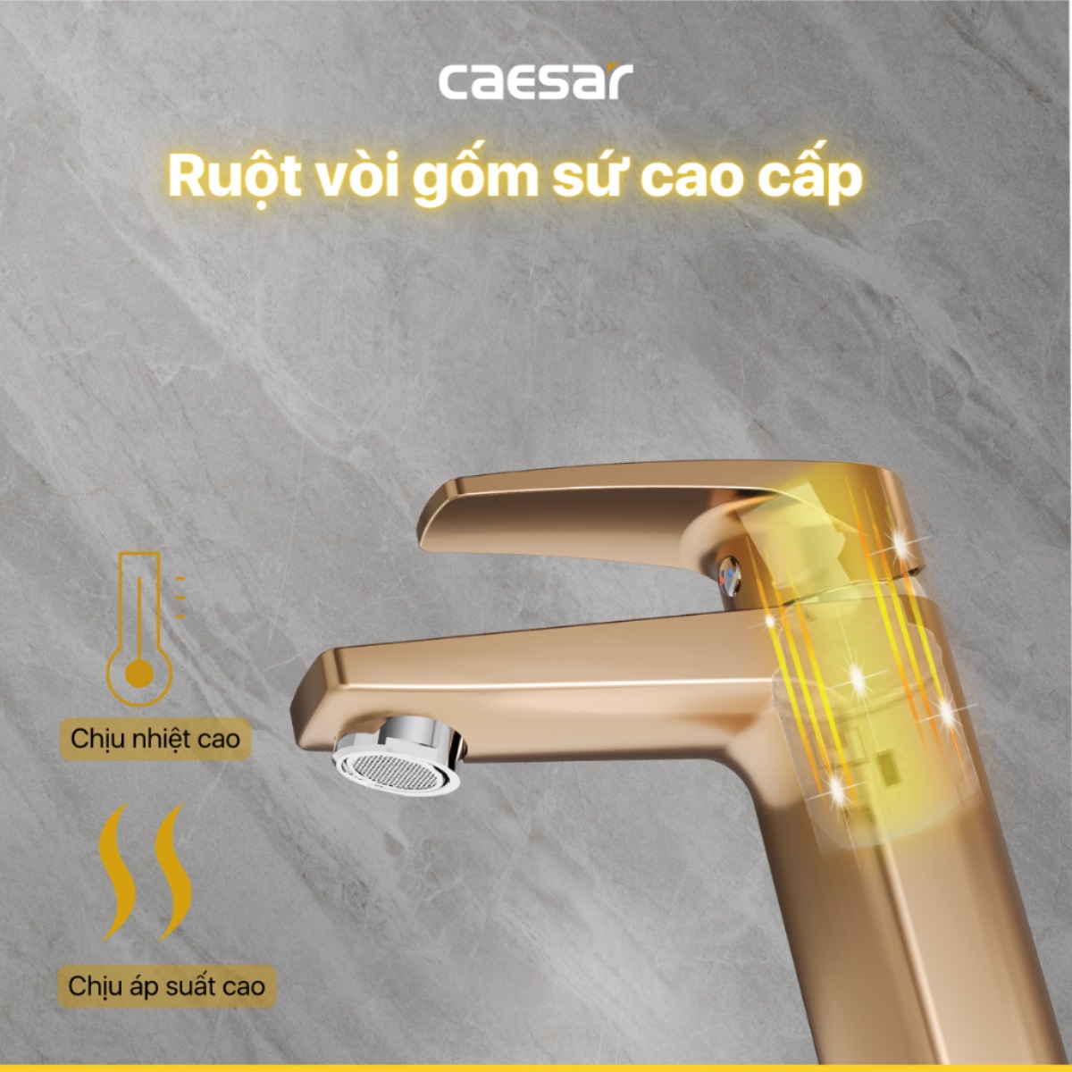 Vòi Lavabo Caesar B390CGU Nóng Lạnh