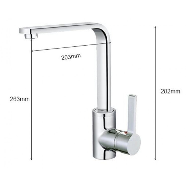 Vòi Bếp CAESAR K665C Nóng Lạnh Gắn Chậu Inox