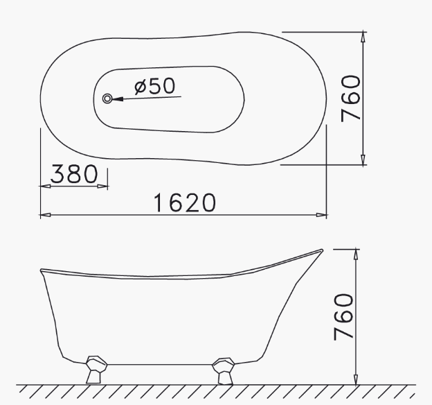 Bồn tắm Caesar KT1160