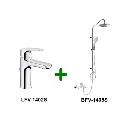 Combo Vòi chậu + Sen tắm LFV-1402S+BFV-1405S