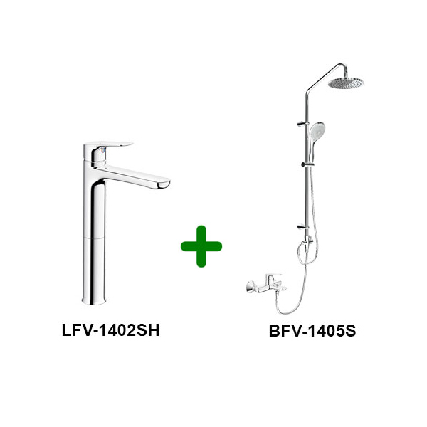Combo Vòi chậu + Sen tắm LFV-1402SH+BFV-1405S