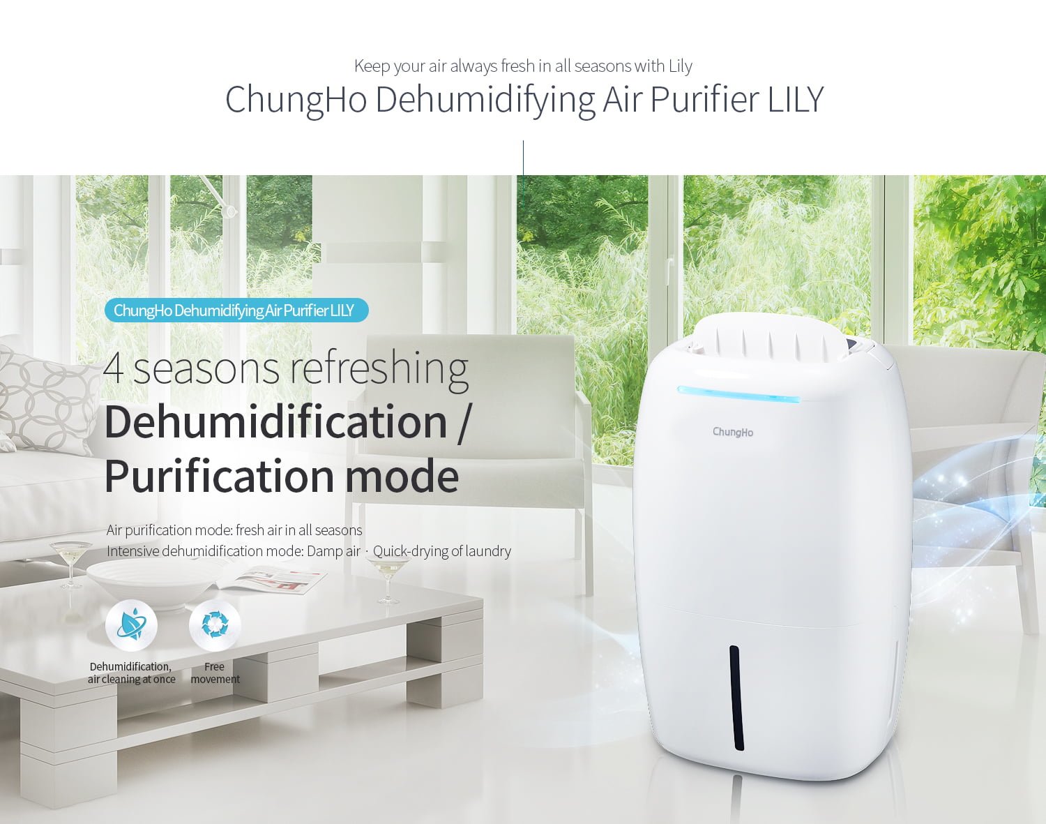 Máy lọc không khí Chungho Iguassu Lily