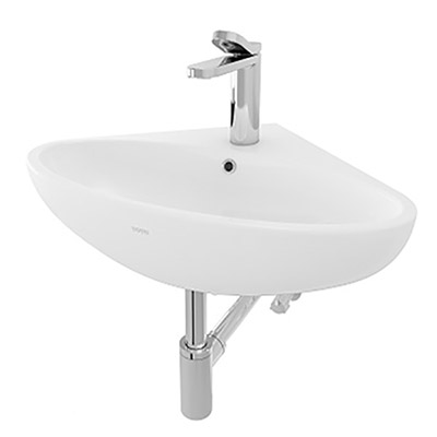 Chậu treo tường lavabo góc TOTO LW815CJW/F